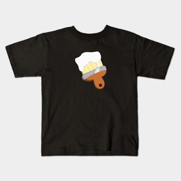 Paintbrush Kids T-Shirt by traditionation